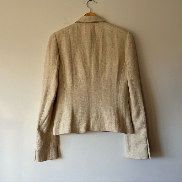 NWOT Ralph Lauren Black Label Gold Linen Blazer Suit Jacket - Picture 2 of 13